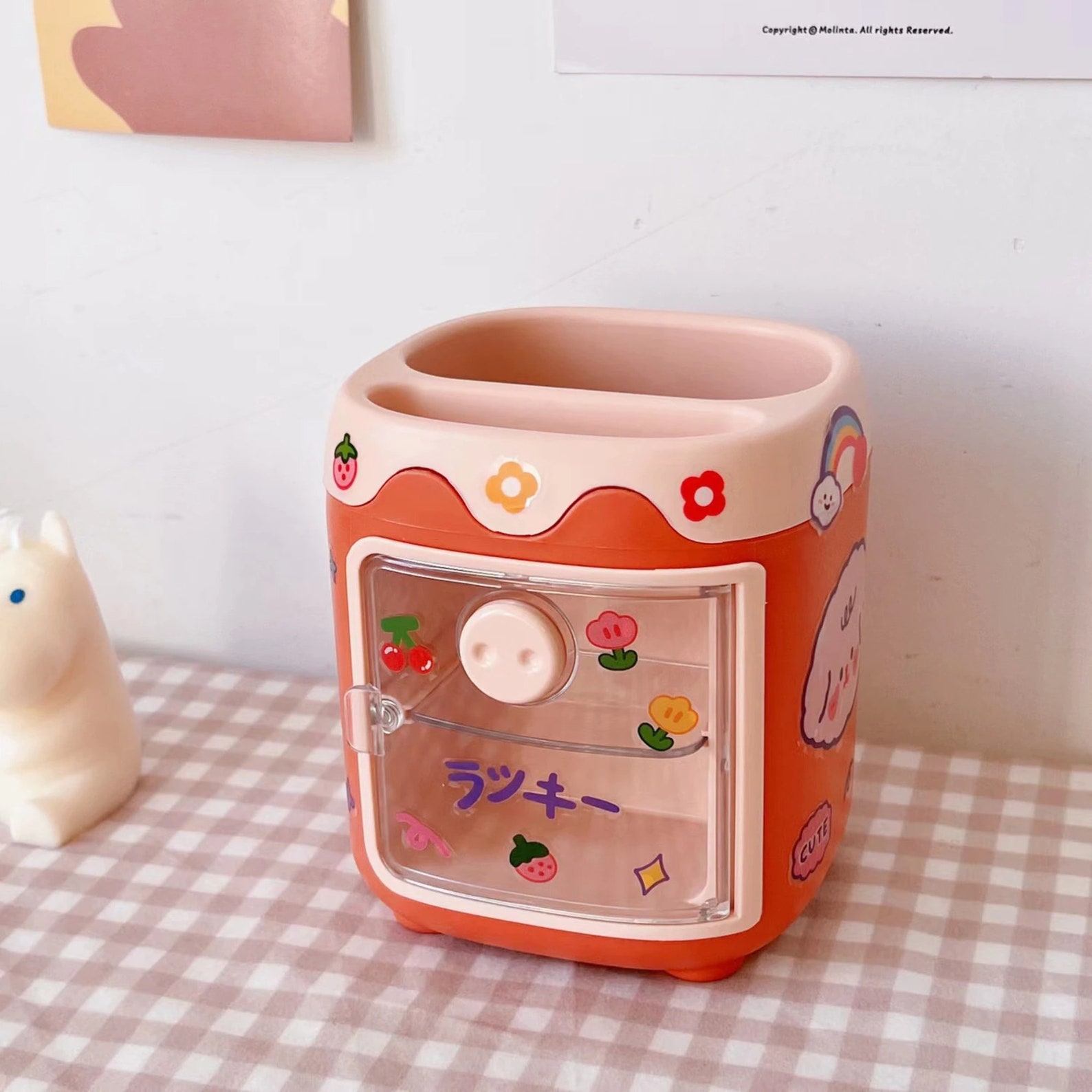 Cute Kawaii Storage Stationery Holder Kawaii Pen Holder Etsy