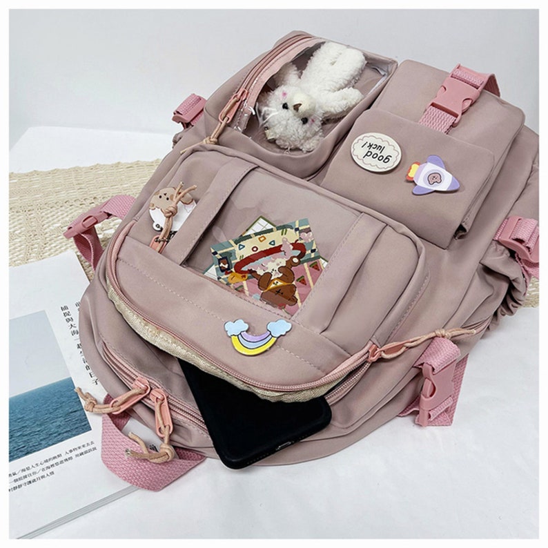 Cute Korean Kawaii Backpack Korean Bag Large Capacity Etsy UK