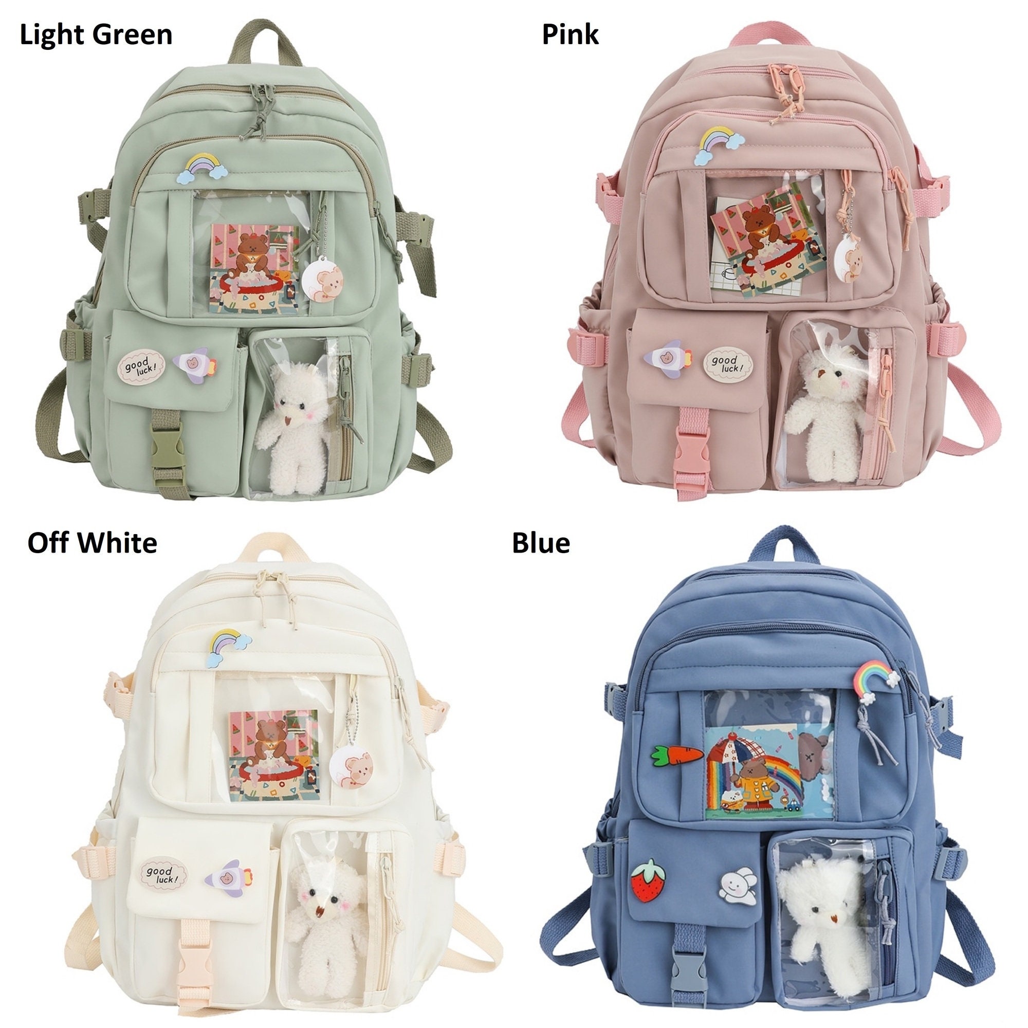 Cute Korean Kawaii Backpack Korean Bag Large Capacity - Etsy UK