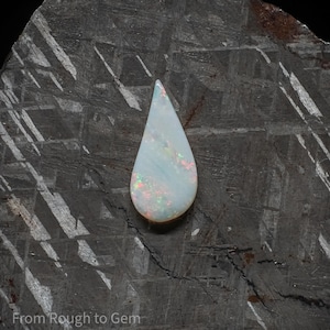1.65ct Australian white opal teardrop carving