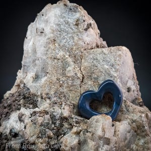 Australian opal hand made heart carving