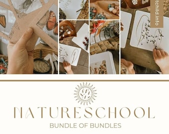 Bündel von Bündeln - Ein von der Natur inspiriertes Lernbündel, Reggio Emillia, Montessori, Hauptschule, Klassenzimmerdekor, Kinderbildungsaktivitäten