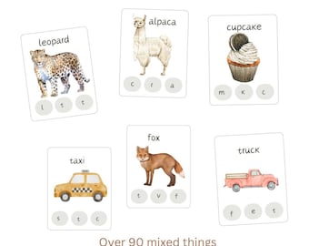 90+ CLIP letter flashcards- early learning letter recognition-