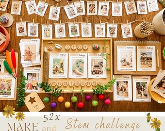 stem challenge flashcards - reggio inspired invitations to play