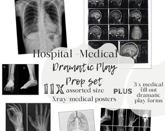 Dramatisch speelpakket voor dokter plus flashcards voor de menselijke anatomie - wetenschapsochtendmand