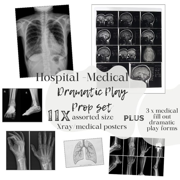 Doctor dramatic play pack plus human anatomy flashcards- science morning basket
