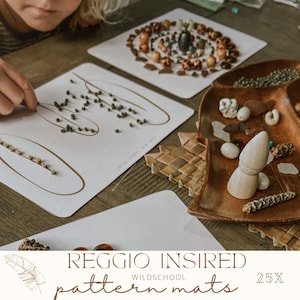NATURE PATTERN Provocation Manipulative Mats -25x REGGIO Inspired - Etsy