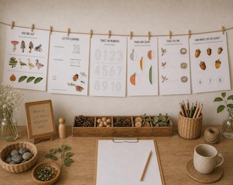 Quaderno di esercizi per bambini piccoli / apprendimento precoce 100 pagine / Schede didattiche per la scuola materna