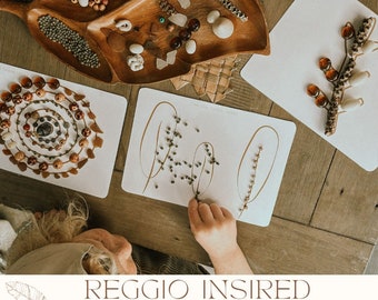 NATURE PATTERN provocation manipulative mats -25x REGGIO inspired