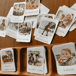 Tarjetas didácticas de RUTINA DIARIA y TAREAS PARA NIÑOS x94 - editables