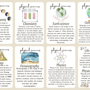 Science Flash Cards - Etsy