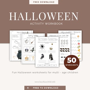 Halloween worksheet and activity pack - freebie over on our website