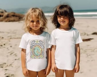 kids surf barefootchild tee