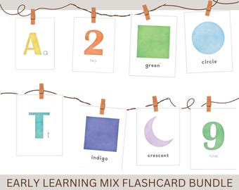 PACCHETTO FLASHCARD per l'apprendimento precoce - con MRR consentito l'uso commerciale