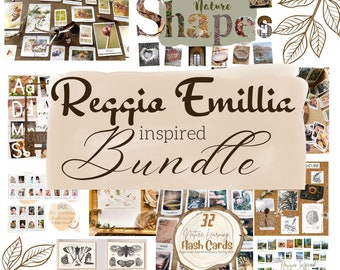 MEGA BUNDLE inspirado en Reggio - paquete de inicio de aula de naturaleza / educación en el hogar