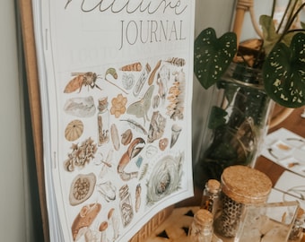 Nature journal - nature homeschool, outdoor learning, spring