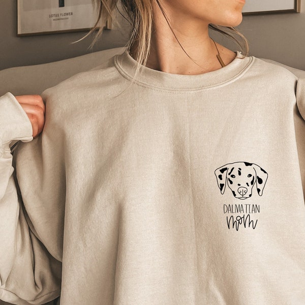 Dalmatian Mum Mom Mama, Dalmatian Mum Jumper, Dog Mom Sweatshirt, Dog Mama Sweater, Dog Mum Gift