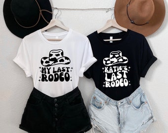 Last Rodeo T-shirt, Personalised Hen Party T Shirt, Let's Go Girls Bachelorette Shirt, Bride, Bridesmaid, Team Bride, Cowgirl Western