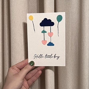 Tarjeta (Hola, niño/niña)