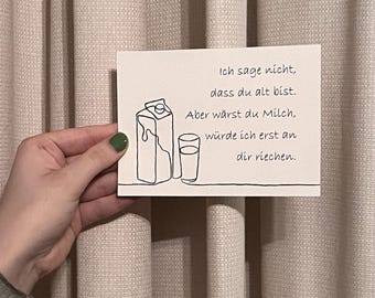 Carte (je ne dis pas que tu es vieux.)