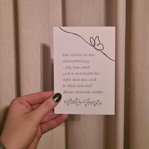 Karte (Das Glück ist ein Schmetterling)