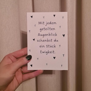 Kaart (Met elk gedeeld moment geef je een stukje eeuwigheid)