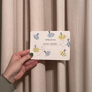 Tarjeta (Bienvenido Pequeño Milagro)