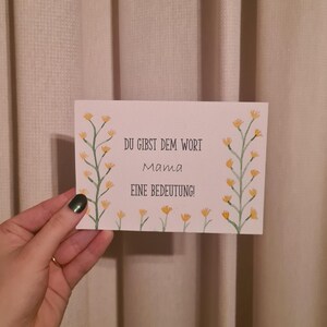 Karte (Du gibst dem Wort Mama eine Bedeutung)