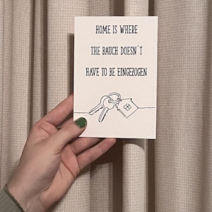 Kaart (Thuis is waar de buik niet hoeft te worden ingetekend)