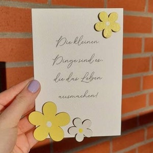 Karte Blumen (Die kleinen Dinge sind es, die das Leben ausmachen)