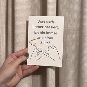 Karte (Was auch immer passiert, ich bin immer an deiner Seite)