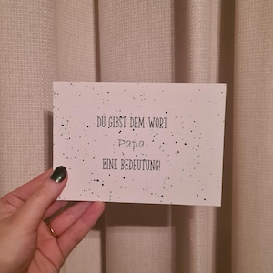 Carte (Tu donnes un sens au mot Papa)