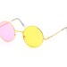 Spamton G. Spamton Glasses Pink and Yellow Circle Glasses Halloween Costume Cosplay 