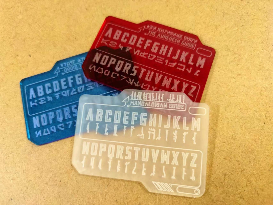 Aurebesh Pocket Translator Droid Mandalorian Star Wars Etsy