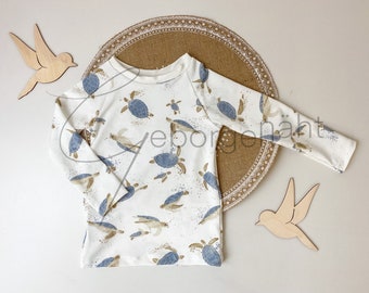 UV-Shirt Hose Sonnenschutz Kinder Babys UV-Schutz UPF 50+ Radler Badehose Sonnenschutzshirt handmade Schildkröte Wal Sonnenschutzfaktor