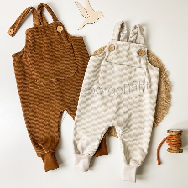 Hose aus Cord Latzhose Cordhose Kinderhose Babyhose schick Baby Kind Outfit