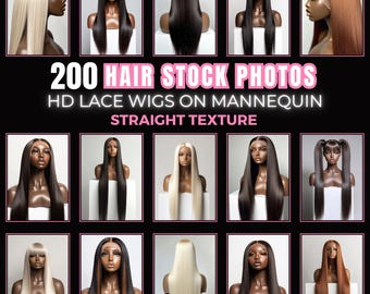 Straight Lace Wig Stock Photos: HD Salon & Wig Images (Digital Download)