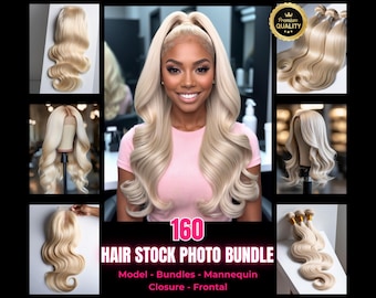 Hair Stock Photo Variety Bundle - Instant Download for Hair Business Owners