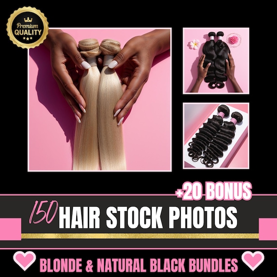Pink Hair Stock Photos | Wigs, Bundles, Extensions (Digital Download)