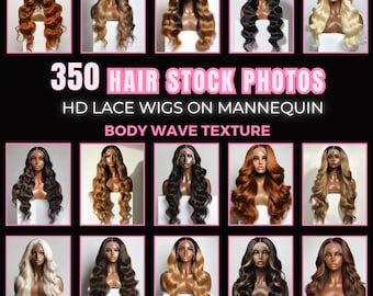 Body Wave Wig Stock Photos: HD Images for Salons (Digital Download)