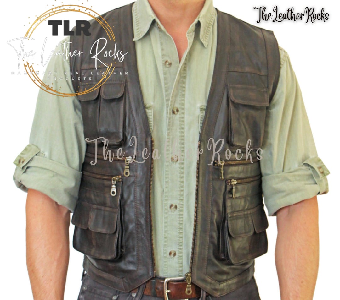 Gilet de safari léger et décontracté pour homme