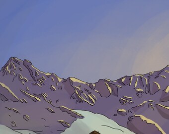 Illustration, Alpes Francaises (A5)