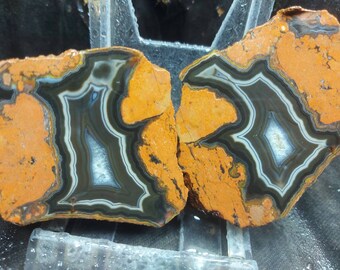 Turkish colourfull banded Ankara Agate freeshipping and free master polish