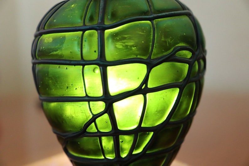 Antique Glass Vase Iridescent and Shimmering, Pallme, König & Habel