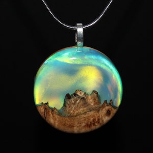 Aurora Borealis Necklace for Mom • Unique Mother's Day Gift • Opal Necklace for Mom • Natural Jewelry • Birthday Gift