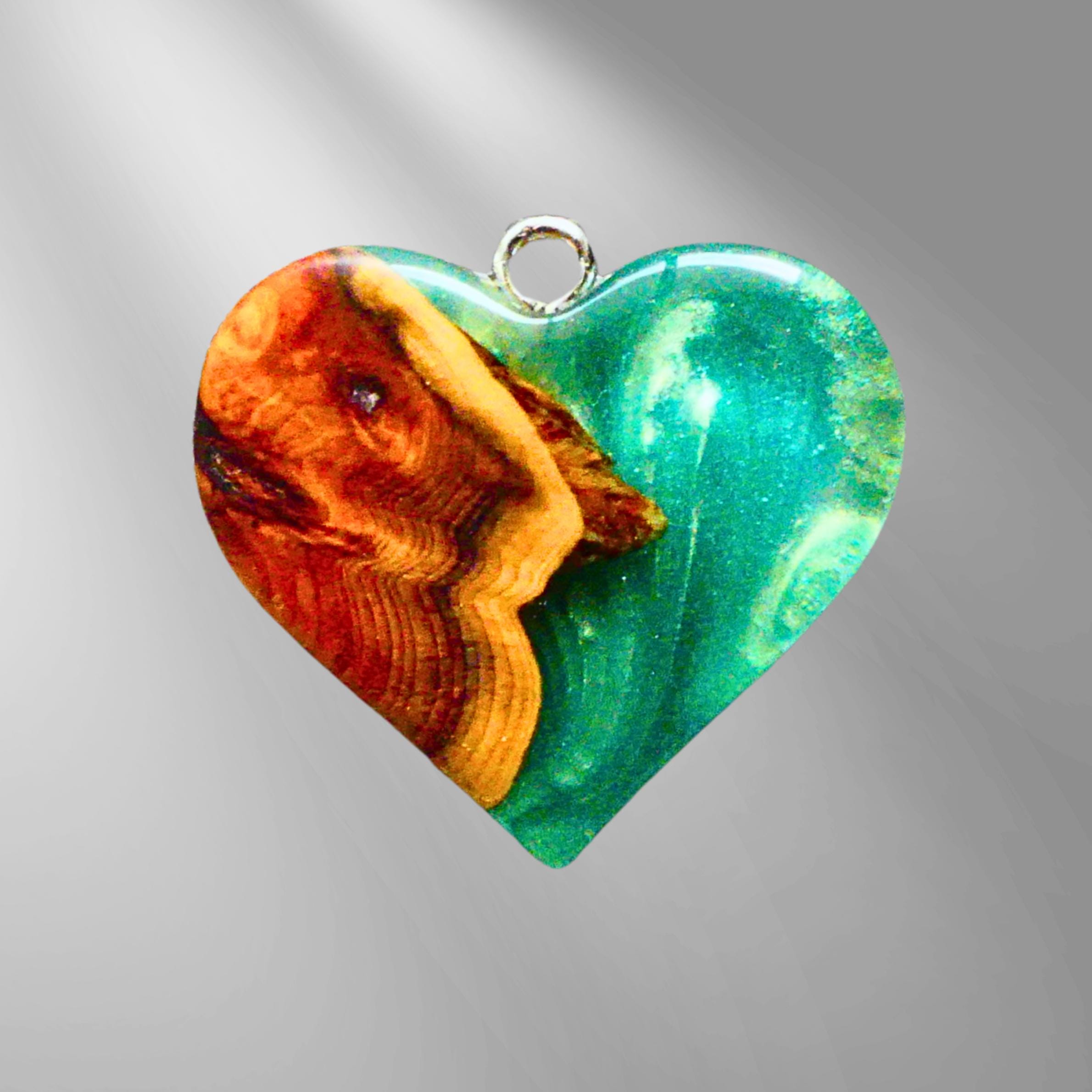 treeforce Halskettingen voor koppels, handgemaakte sieraden van epoxyhars ( hars) en hout voor vrienden en koppels, halsketting, sleutelhanger of autohanger, 3-in-1 doe-het-zelf sieraden, 1.57 inches