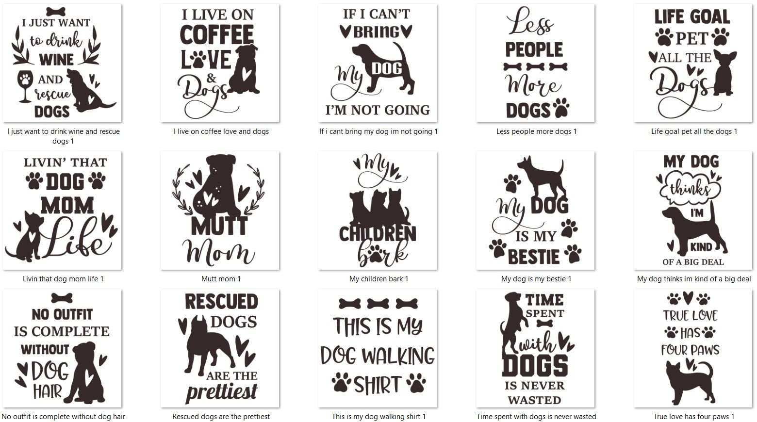 Dog Pet Paw Print Bundle PNG for Sublimation 50+ Designs! - Etsy
