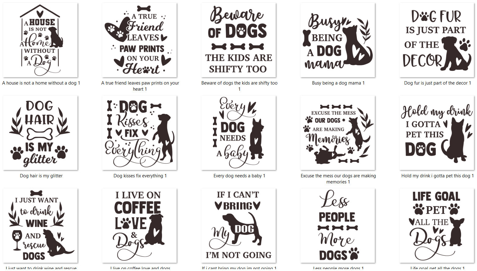 Dog Pet Paw Print Bundle PNG for Sublimation 50+ Designs! - Etsy
