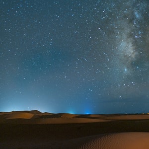 Milky Way In the Dunes Digital Print Morocco Photography Wall Decoration Digital Download Landscape Art Printable Wall Art Deco Poster