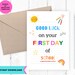 Printable First Day of School Card, Good Luck School Card, Instant ...